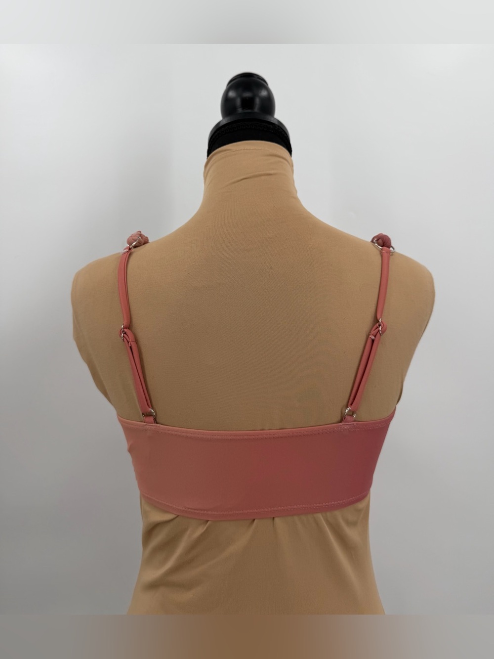 Dusty Rose Ombre Braided Bikini Set Cover Up 3 Piece S resort vacation tropical - Picture 8 of 12
